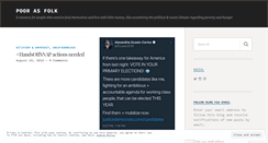 Desktop Screenshot of poorasfolk.com
