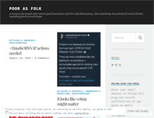 Tablet Screenshot of poorasfolk.com
